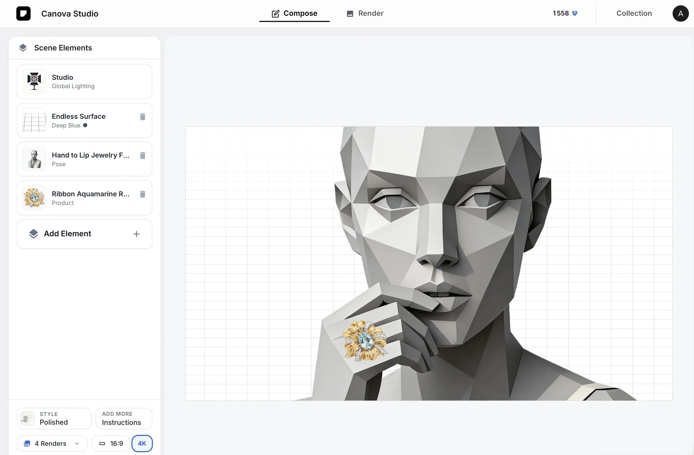 E-commerce product photography example
