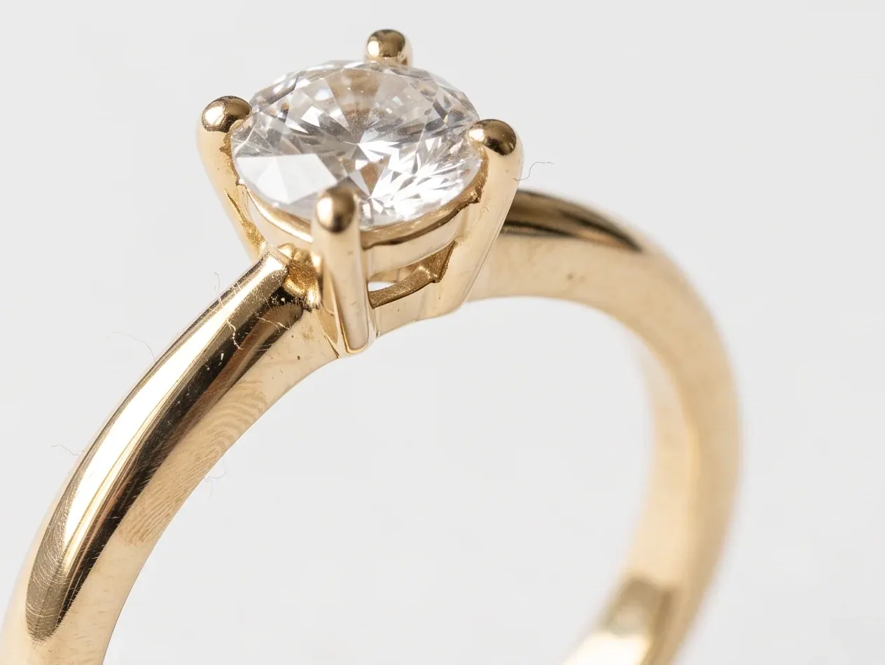 Fibers, specks and a fingerprint, enlarged with the ring.